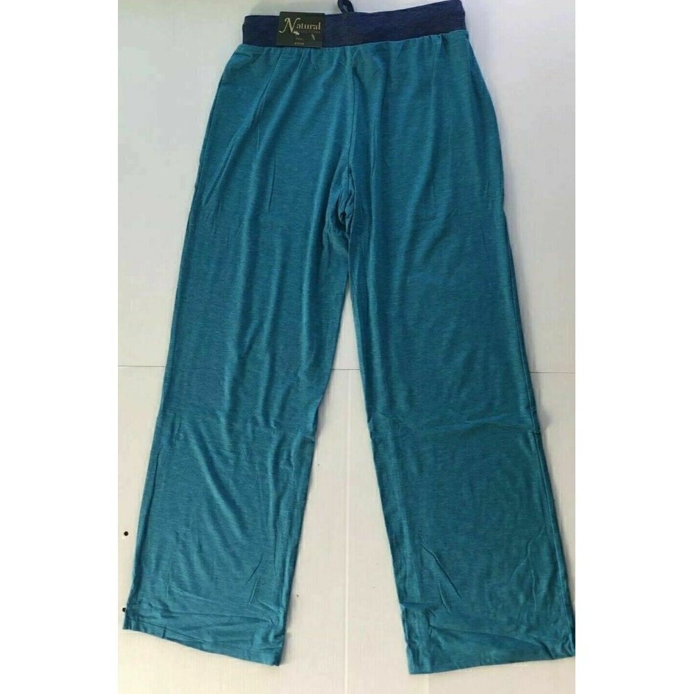 Natural Reflections Womens Solid Enamel Printed Waistband Lounge Pants - Picture 8 of 10